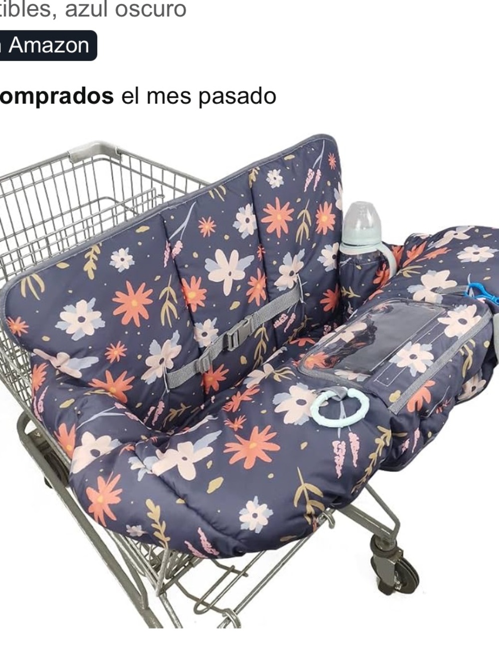 Dodo Nici Navy Floral Shopping Cart High Chair Cover
